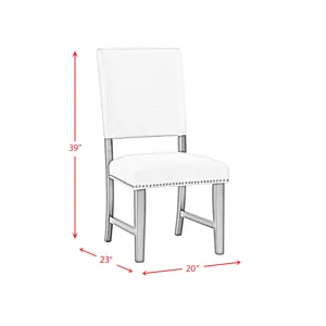 Maddox Dining Side Chair w/Stretcher (2pcs Per Carton)