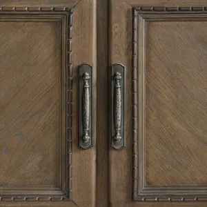 Madison Park Server and Hutch with LED in Walnut