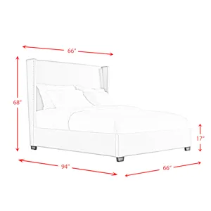 Harper Magnolia Queen Bed Boulder Sand