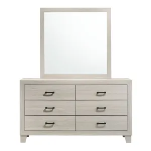 Makayla Dresser and Mirror in Natural