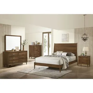 Malibu Full Panel Bed in Walnut