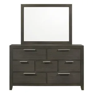 Malika Dresser & Mirror Grey