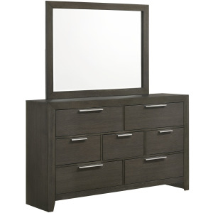 Malika Dresser & Mirror Grey