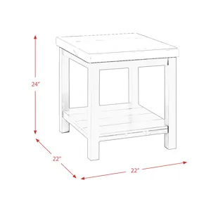 Marcello w/ White Top - End table