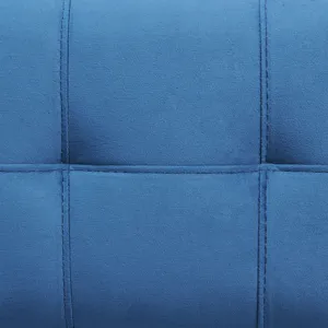 Marco Bar Table Set Single Pack in White Top (Table + 3 Stool in Blue Velvet)