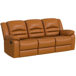 Marisol Motion Sofa in Aviarah Tangerine