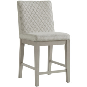 Marly Counter Side Chair W/ Diamond Back in Grey