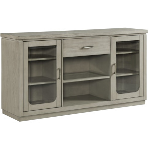 Marly Server W/ Glass Door & LED Light in Grey