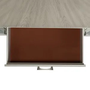Marly Server W/ Glass Door & LED Light in Grey