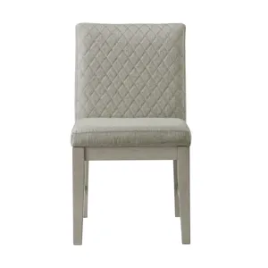 Marly Side Chair W/ Diamond Back in Grey (2 Per Carton)