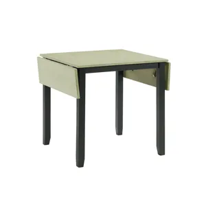 Martin 3 pc Drop Leaf Dining Set (Black Base)