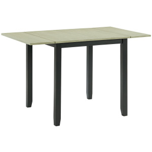 Martin 3 pc Drop Leaf Dining Set (Black Base)