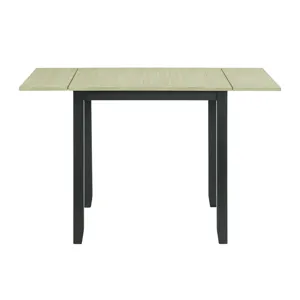 Martin 3 pc Drop Leaf Dining Set (Black Base)