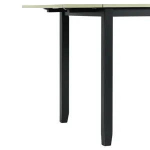 Martin 3 pc Drop Leaf Dining Set (Black Base)