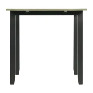 Martin 3 pc Drop Leaf Dining Set (Black Base)