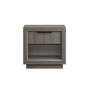Martina 1-Drawer Nightstand in Grey
