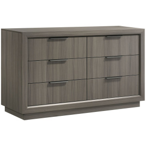 Martina 6-Drawer Dresser in Grey