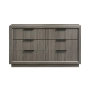 Martina 6-Drawer Dresser in Grey