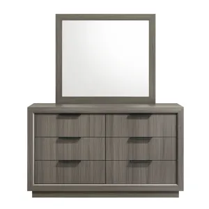Martina Dresser and Mirror Set in Grey