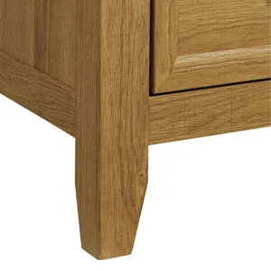 Matias Bedroom Set with Twin Headboard, Dresser, Mirror & Nightstand in Brown