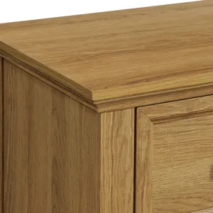 Matias Bedroom Set with Twin Headboard, Dresser, Mirror & Nightstand in Brown