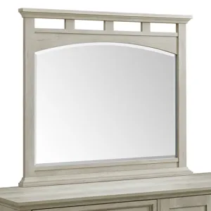 Matias Bedroom Set with Twin Headboard, Dresser, Mirror & Nightstand in White