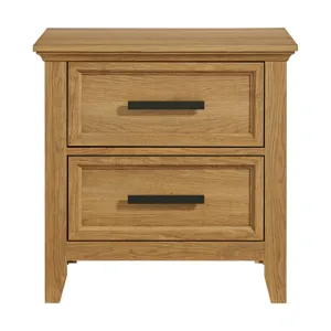 Matias Bedroom Set with Twin Headboard, Dresser, Mirror & Nightstand in Brown