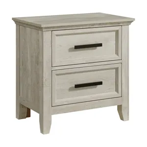 Matias Bedroom Set with Twin Headboard, Dresser, Mirror & Nightstand in White