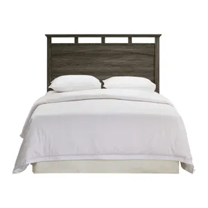 Matias Bedroom Set with Queen/Full Headboard, Dresser, Mirror & Nightstand in Mocha Grey