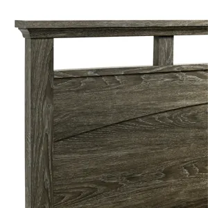 Matias Bedroom Set with Twin Headboard, Dresser, Mirror & Nightstand in Mocha Grey