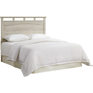 Matias Bedroom Set with Queen/Full Headboard, Dresser, Mirror & Nightstand in White