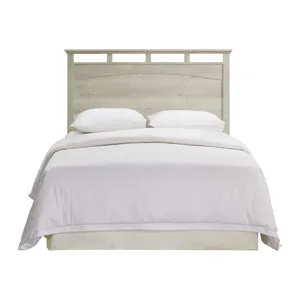 Matias Bedroom Set with Queen/Full Headboard, Dresser, Mirror & Nightstand in White