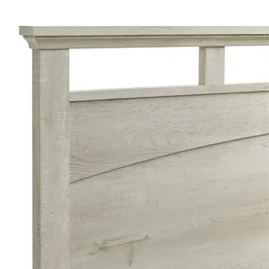 Matias Bedroom Set with Twin Headboard, Dresser, Mirror & Nightstand in White