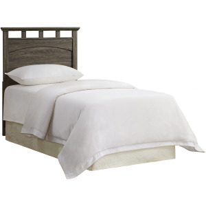 Matias Bedroom Set with Twin Headboard, Dresser, Mirror & Nightstand in Mocha Grey