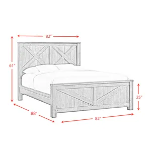 Maverick King Bed Grey