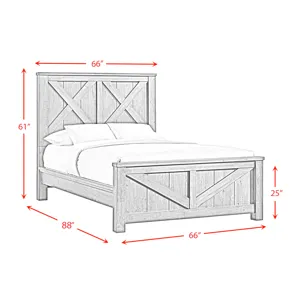 Maverick Queen Bed Grey