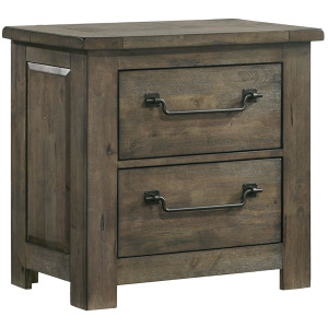 Maverick Nightstand w/USB Grey