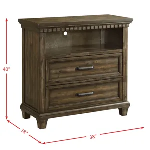 McCoy TV Chest in Charcoal