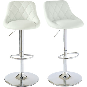Melissa (D235-4) White Bar Stool