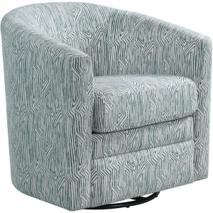 Mid Century Swivel Chair Reversible Seat Cushion W/memory foam in Jocelyn #2