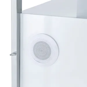 Midway 80\" TV Console with Firelight in White