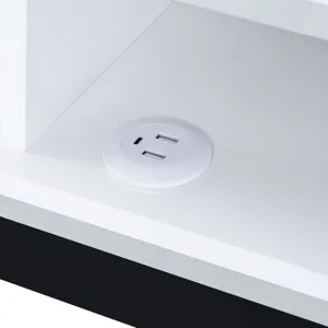 Midway 80\" TV Console with Firelight in White