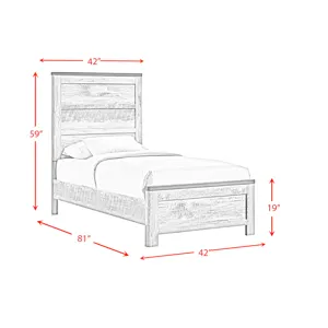Millers Cove Twin Panel Bed