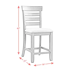 Montana Side Chair With Cushion Seat Natural (2pcs/carton)
