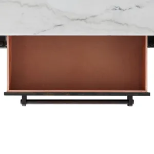 Monticello White Marble Buffet in Dark