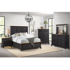 Montrose Dresser and Mirror Set in Espresso & Brown