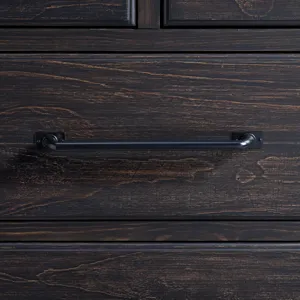 Montrose Dresser and Mirror Set in Espresso & Brown