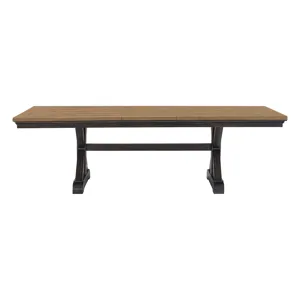 Montrose Dining Table with 20" Leaf in Espresso and Brown