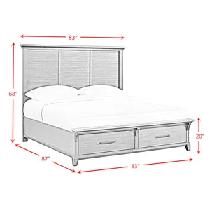 Montrose King Storage Bed in Espresso & Brown