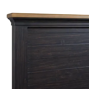 Montrose Queen Storage Bed in Espresso & Brown